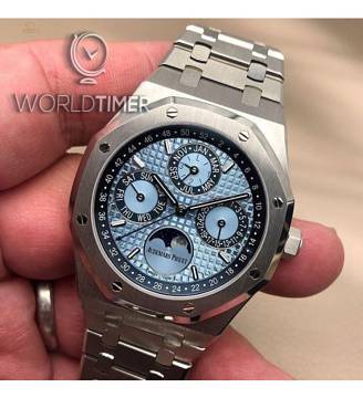 Audemars Piguet [NEW][LIMITED 50 PIECE] Royal Oak Perpetual Calendar Ice Blue Platinum 26574PT.OO.1220PT.01