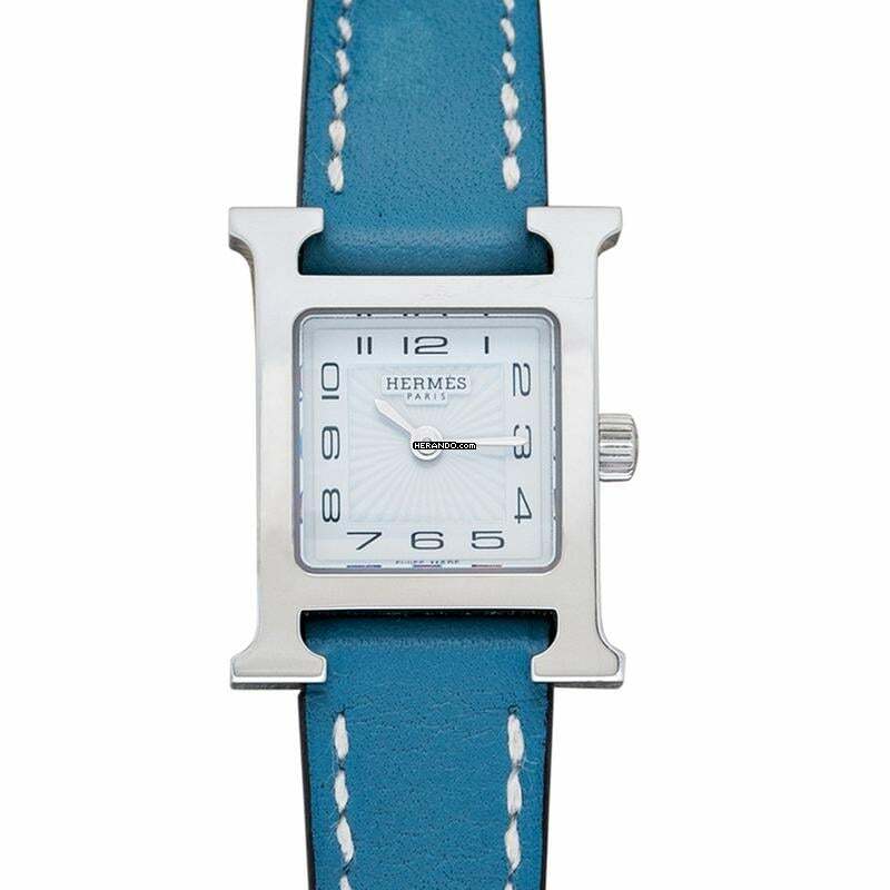 Hermès Heure H HH1.110 - Heure H Quartz White Steel/Leather </h1>