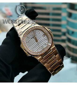 Patek Philippe [NEW] Ladies Nautilus Rose Gold White Dial 7010/1R-011 (Retail:HK$331,000)