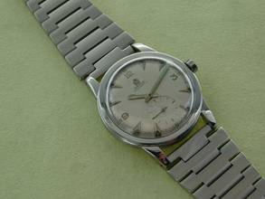 Thumbnail von Omega Bumper Herrenuhr Edelstahl Bumper Automatik 34,5 mm Cal 342 </h1>