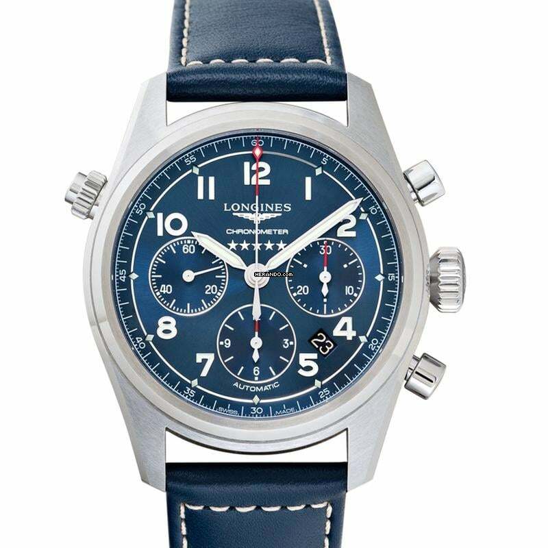 Longines Spirit L38204930 - Spirit Chronograph Stainless Steel Automatic Blue Dial Men's Watch </h1>