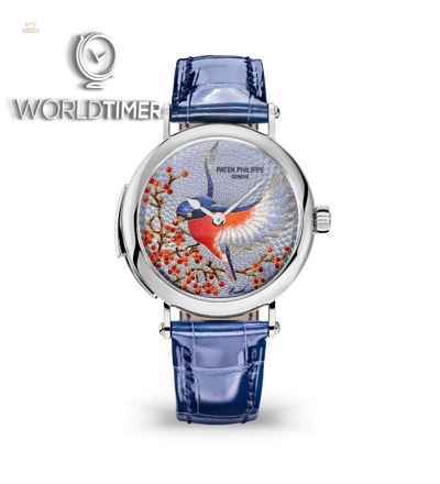 Patek Philippe [NEW] Calatrava Bird White Gold Rare Handcrafts 7000/50G-001