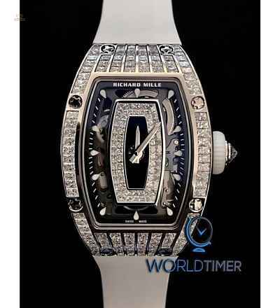 Richard Mille [NEW] RM 07-01 White Gold Med Set Baguette Ladies