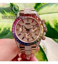 Thumbnail von Rolex [NEW 2018 MODEL] Daytona Everose Gold Rainbow Full Pave Diamond 116595RBOW-0002