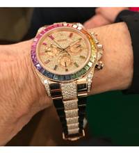 Thumbnail von Rolex [NEW 2018 MODEL] Daytona Everose Gold Rainbow Full Pave Diamond 116595RBOW-0002