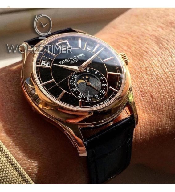 PATEK PHILIPPE [NEW] SA Complications 5205R-010 Rose Gold Black Dial (List Price: HK$359,000)
