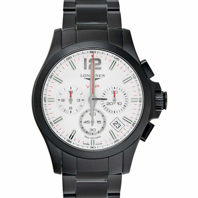 Longines Conquest L37172766 - Conquest VHP Perpetual Chronograph Quartz Silver Dial Men's Watch </h1>