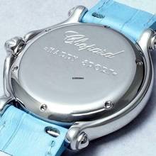 Thumbnail von Chopard Happy Sport 32mm Steel Floating Fishes & Diamond Bezel Watch </h1>