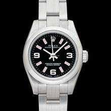 Thumbnail von Rolex Oyster Perpetual 26 176200 - Oyster Perpetual Automatic Black Dial Stainless Steel Ladies Watch </h1>