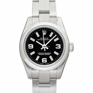  Rolex Oyster Perpetual 26 176200 - Oyster Perpetual Automatic Black Dial Stainless Steel Ladies Watch </h1> 