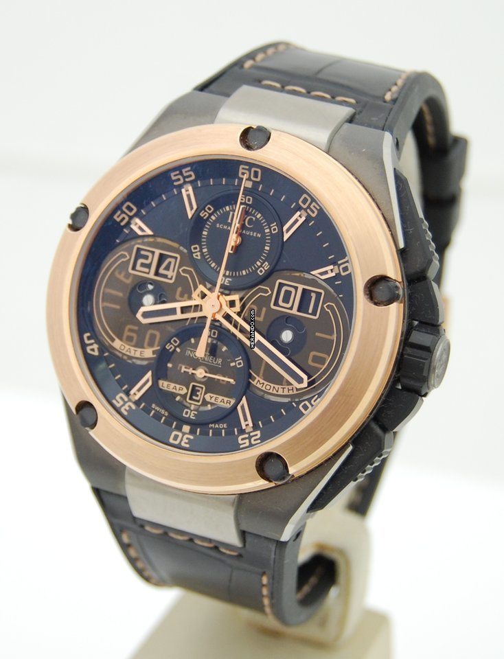 IWC Ingenieur Ewiger Kalender Titan/Roségold Box & Papiere Ungetragen