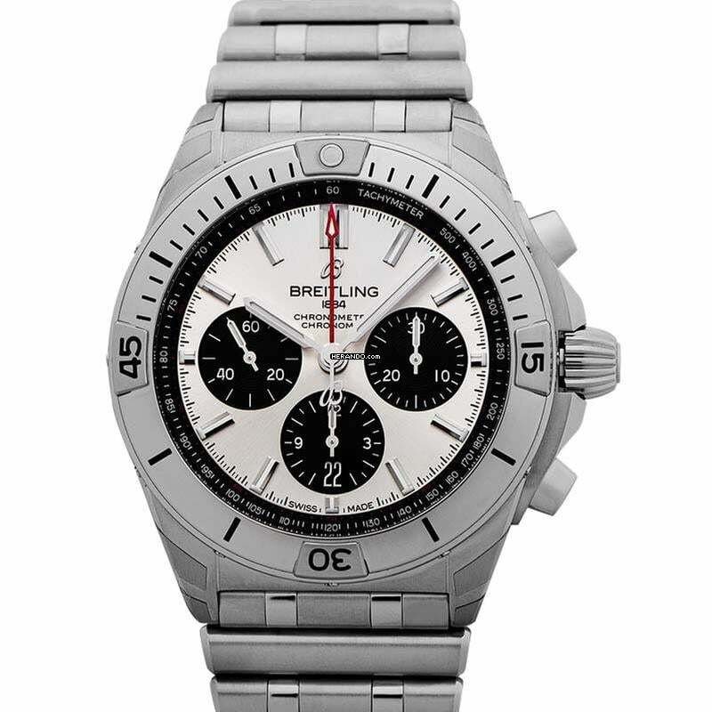 Breitling Chronomat 42 AB0134101G1A1 - Chronomat B01 42 Chronograph Automatic Silver Dial Men's Watch </h1>