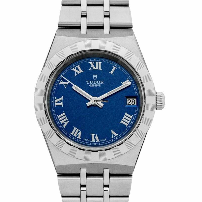 Tudor Royal 28400-0006 - Royal 34mm Steel Case Blue Dial </h1>