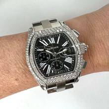 Thumbnail von Cartier Roadster 2618 Automatic 42mm Steel ~5.5TCW Diamond Watch </h1>
