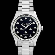 Thumbnail von Gucci G-Timeless YA1264130 - G-Timeless Automatic Black Dial Stainless Steel Ladies Watch </h1>