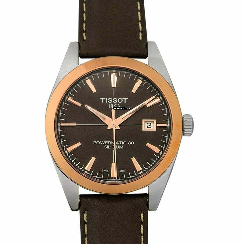 Tissot Gentleman T927.407.46.291.00 - T-Gold Gentleman Automatic Brown Dial Men's Watch </h1>
