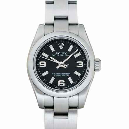  Rolex Oyster Perpetual 26 176200 - Lady Oyster Perpetual Black/Steel Ø26 mm </h1> 