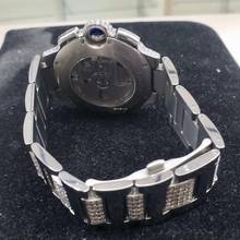 Thumbnail von Cartier Ballon Bleu BLUE 44mm Automatic Chronograph Steel DIAMOND Watch </h1>