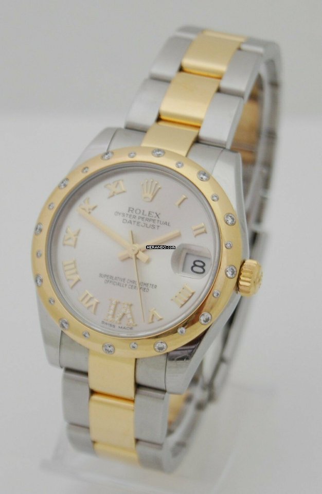 Rolex Datejust 31 Stahl/Gold Diamanten Box & Papiere aus 2016