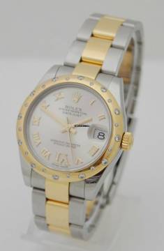  Rolex Datejust 31 Stahl/Gold Diamanten Box & Papiere aus 2016