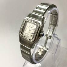 Thumbnail von Cartier Santos Galbée 24mm Automatic Steel 0.65TCW Diamond Watch NEW Model </h1>