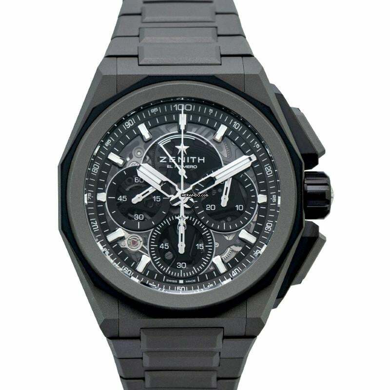 Zenith Defy 97.9100.9004/02.I001 - Defy Automatic Black Dial Titanium Men's Watch </h1>