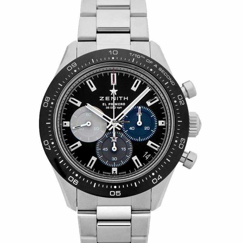 Zenith Chronomaster Sport 03.3100.3600/21.M3100 - Chronomaster Automatic Black Dial Stainless Steel Men's Watch </h1>