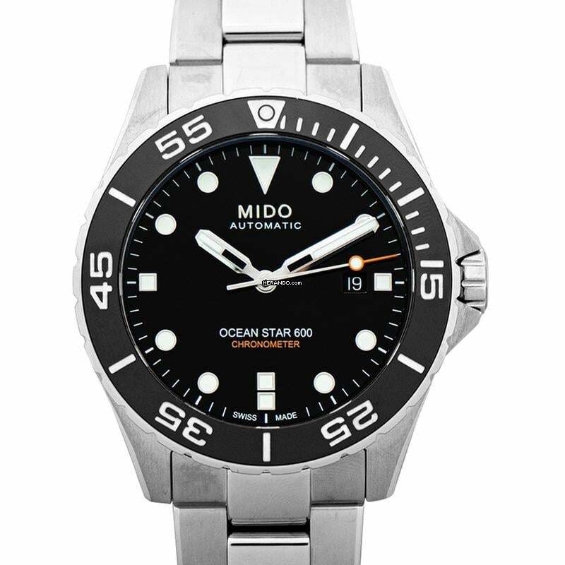 Mido Ocean Star M026.608.11.051.00 - OCEAN STAR Automatic Black Dial Stainless Steel Men's Watch </h1>
