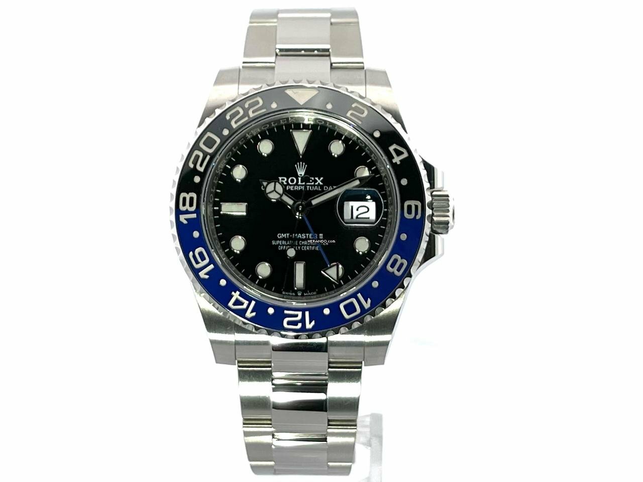 Rolex GMT-Master II Edelstahl Ref. 126710BLNR Oyster </h1>