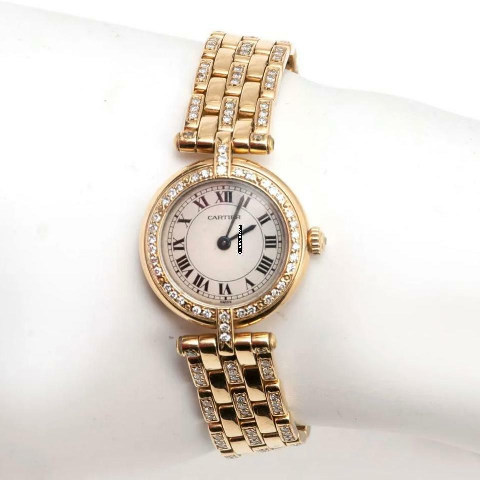 Cartier Panthère VENDOME 24mm 18K Yellow Gold Diamond Watch </h1>