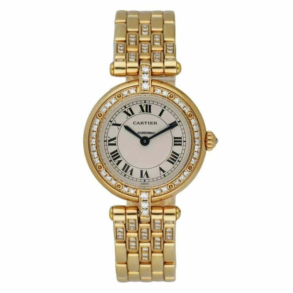Cartier Panthère VENDOME 24mm 18K Yellow Gold Diamond Watch </h1>