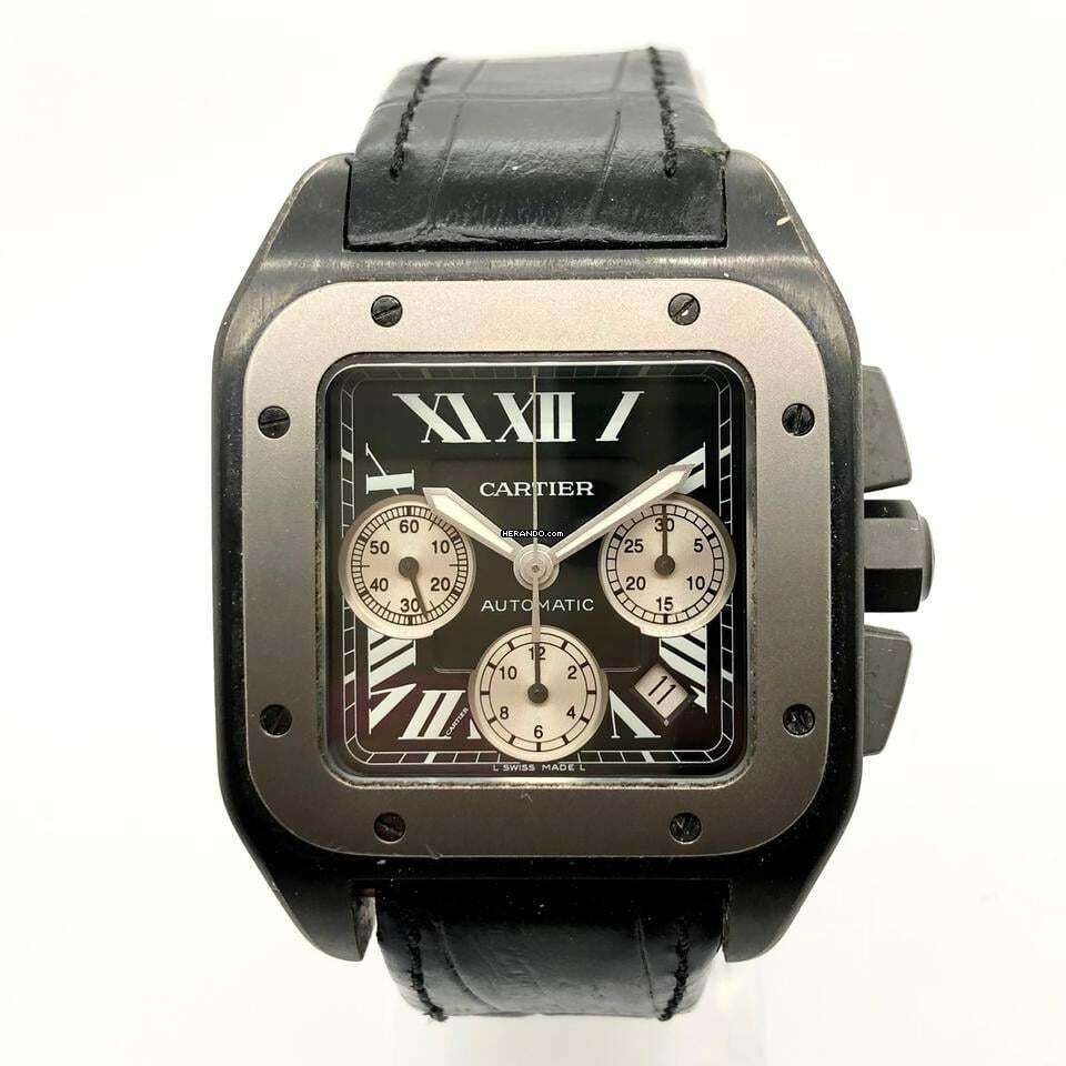 Cartier Santos 100 Automatic 41mm Steel & Titanium Watch </h1>
