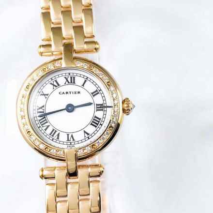  Cartier Panthère VENDOME 24mm 18K Yellow Gold 0.34TCW Diamond Watch </h1> 