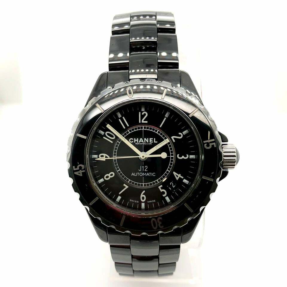 Chanel J12 Automatic Black Ceramics & Steel Watch </h1>