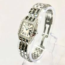 Thumbnail von Cartier Santos Demoiselle 20mm Steel 2.25TCW Diamond Watch </h1>