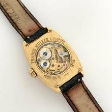 Thumbnail von Franck Muller CURVEX Hand Winding 18K Yellow Gold 25mm Watch Skeleton Backcase </h1>