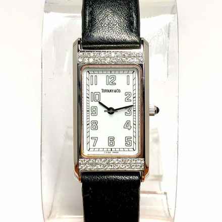  Tiffany Quartz 20mm Steel O.39TCW DIAMOND Watch </h1> 