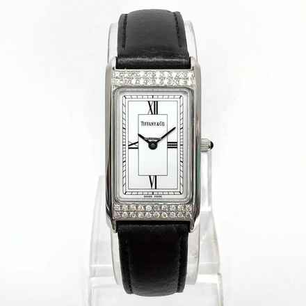  Tiffany Quartz 20mm Steel 0.45TCW F-G VS-SI DIAMONDS Watch </h1> 