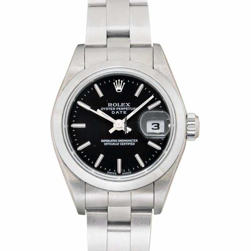 Rolex Oyster Perpetual Lady Date 79160 Black - Lady Datejust Automatic Black Dial Stainless Steel Ladies Watch </h1>