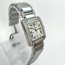 Thumbnail von Cartier Tank Française Automatic 28mm Steel ~3.5TCW DIAMOND Watch </h1>