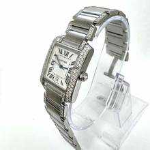 Thumbnail von Cartier Tank Française Automatic 28mm Steel ~3.5TCW DIAMOND Watch </h1>