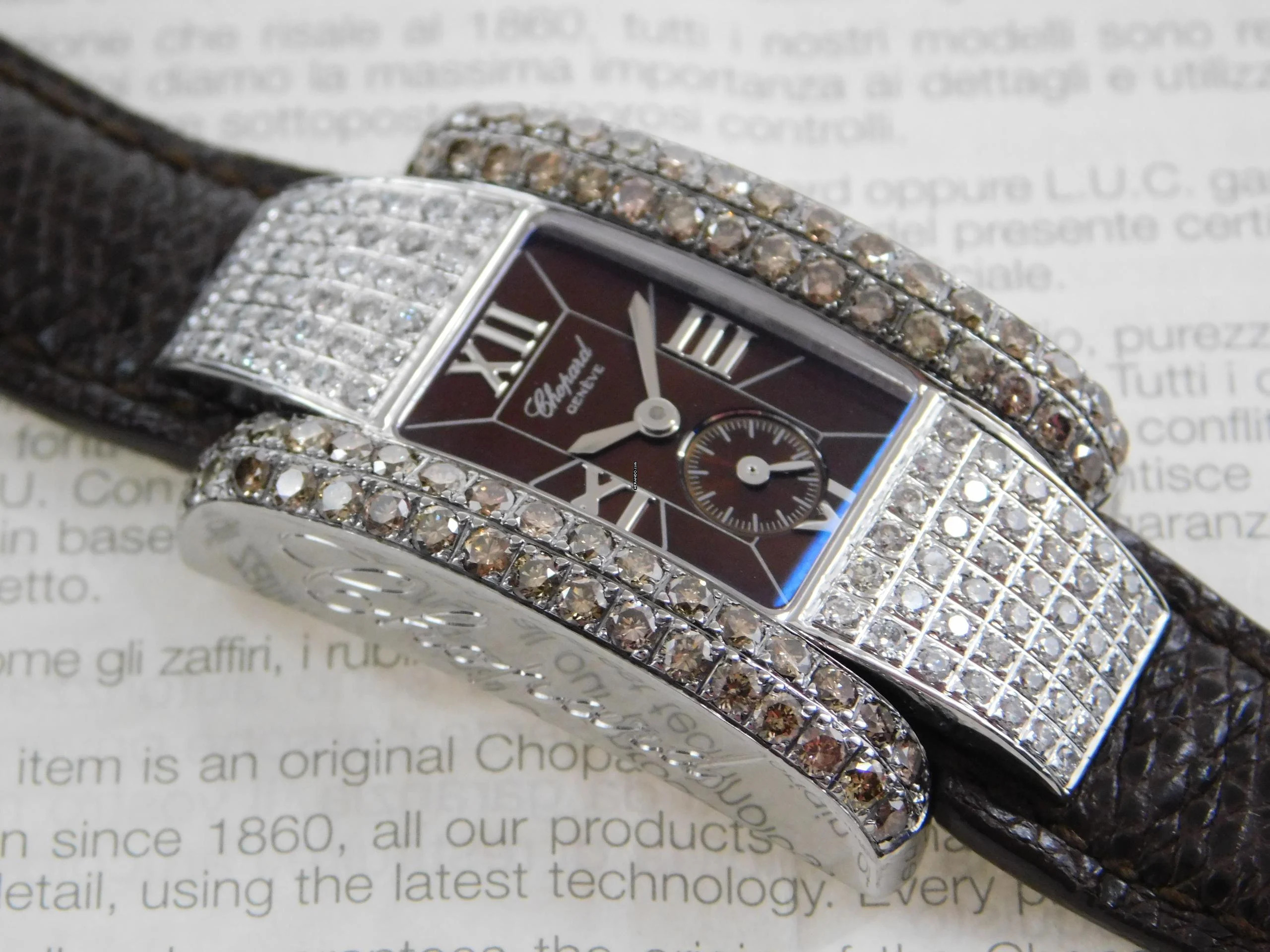 Chopard La Strada Damenuhr mit original Brillantbesatz im Sammler Full Set </h1>