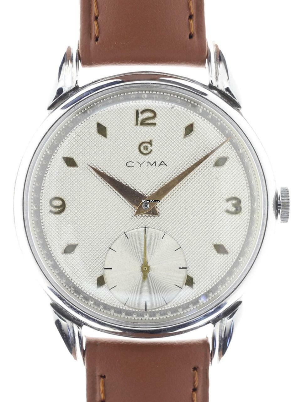 Cyma Gents oversized Wristwatch with stepped Lugs </h1>