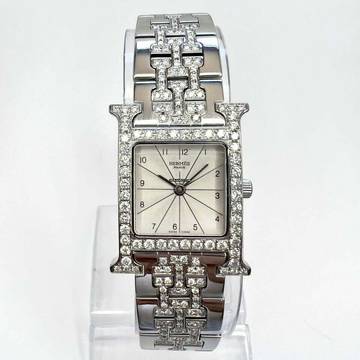  Hermès Heure H Steel ~1.83TCW DIAMOND Watch </h1> 
