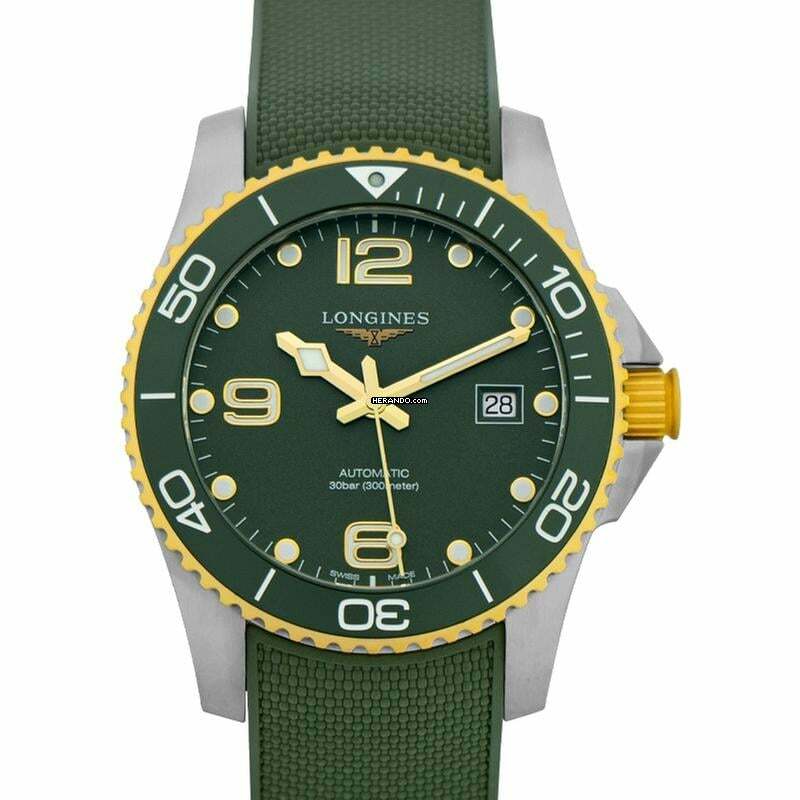 Longines HydroConquest L37813069 - HydroConquest Automatic Green Dial Stainless Steel Men's Watch </h1>