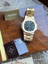 Thumbnail von Patek Philippe Nautilus 3700/1 Nautilus Jumbo Gelbgold Tritium Zifferblatt Box + Stammbuchauszug