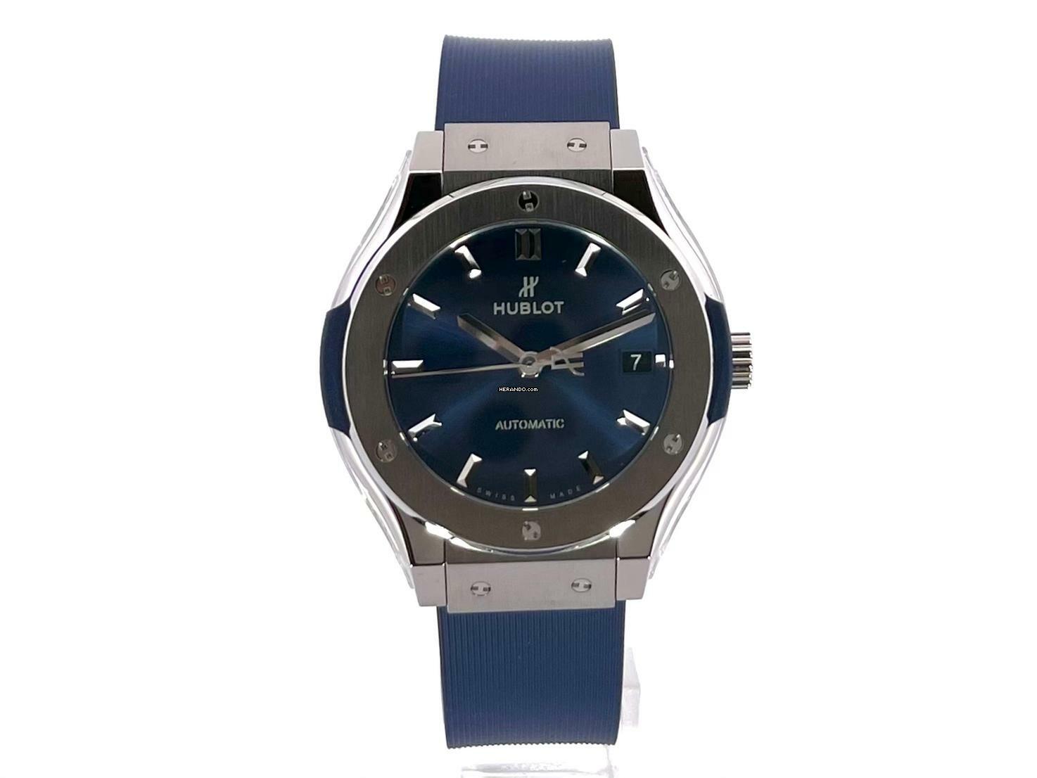 Hublot Classic Fusion Blue Titanium 38 Blue 565.NX.7170.RX </h1>