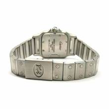 Thumbnail von Cartier Santos Galbée Quartz 24mm Steel Watch DIAMOND Bezel </h1>