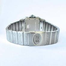 Thumbnail von Cartier Santos Galbée 29mm Quartz Steel 0.95TCW Diamond Watch </h1>