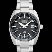 Thumbnail von Seiko Astron SBXD005 - Astron Eco-Drive Black Dial Stainless Steel Men's Watch </h1>